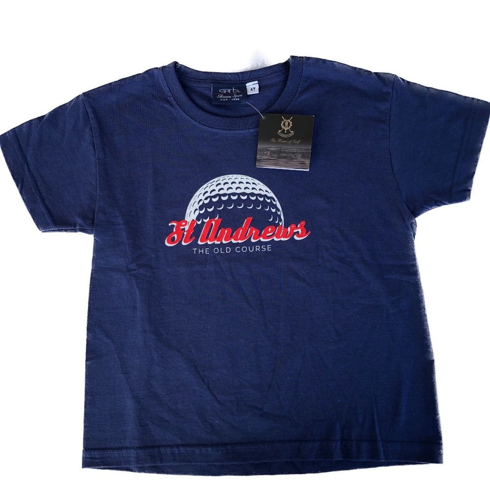 Garb Genuine Sport Kids T-Shirt The old Course St Andrews Scotland Sz 4T
